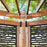 Tuscany Corner Pergola with Conversation Seating - Bamboo Panels