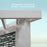 Ridgedale Modern Steel Corner Pergola with Conversational Seating
