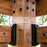 Tuscany Corner Pergola with Conversation Seating - Bamboo Panels