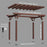 14x10 Somerville Pergola - Walnut Stain