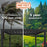14x12 Trenton Modern Steel Pergola With Sail Shade Soft Canopy